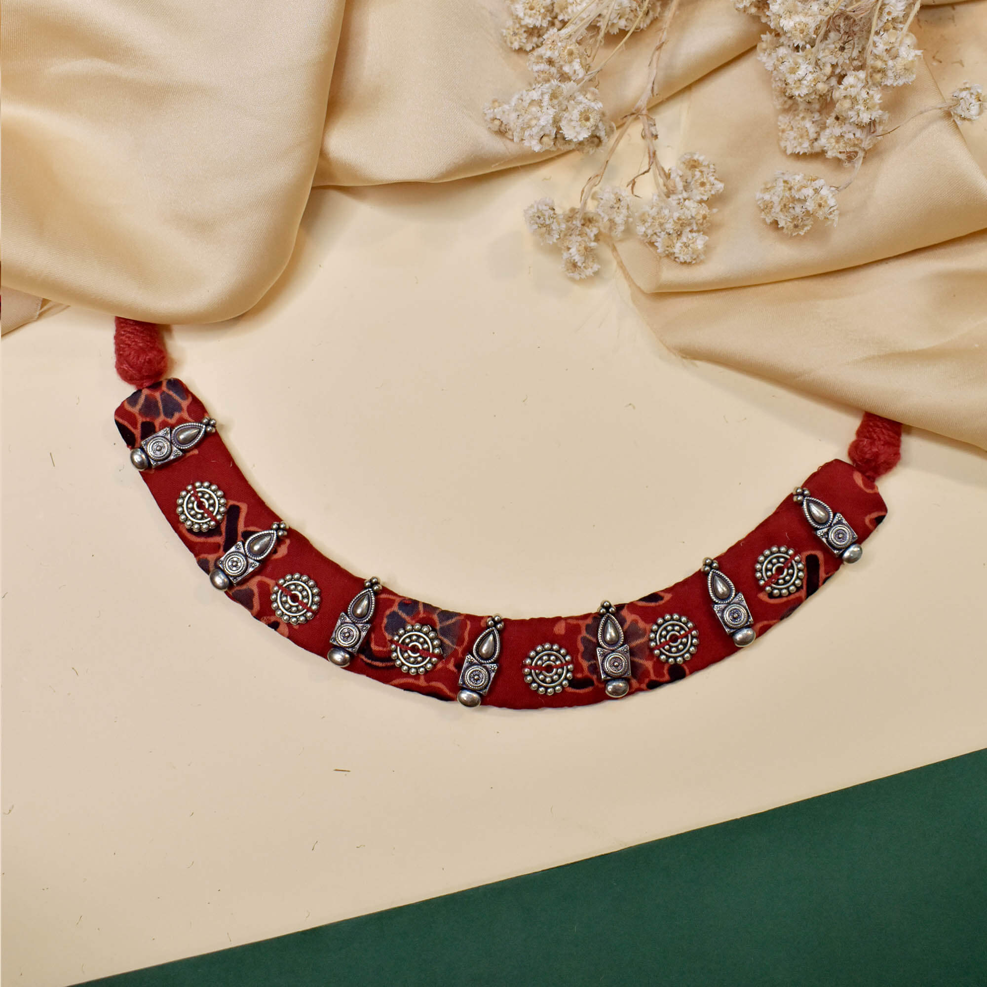 Fabric Jewellery Necklace - CJCN002