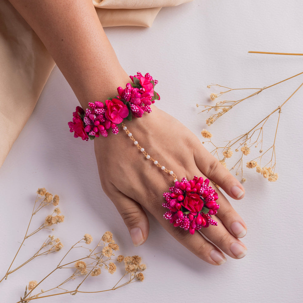 Handmade Floral Hathphool (Set of 2) - FFC006