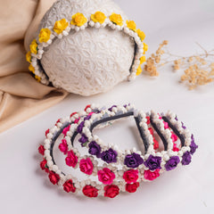 Mogra & Rose Floral Headband - FFC008