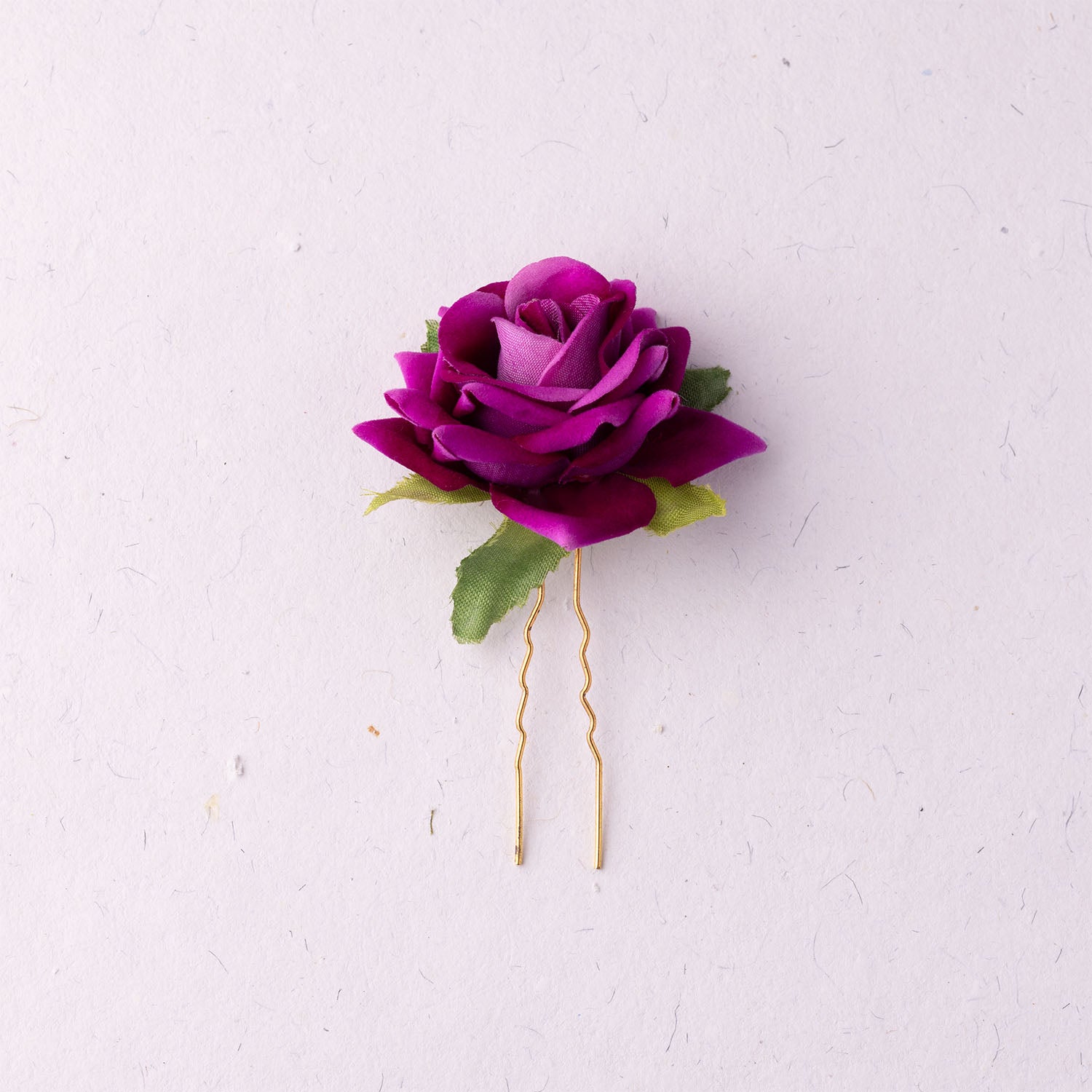Fabric Rose U-Pin - FFC017