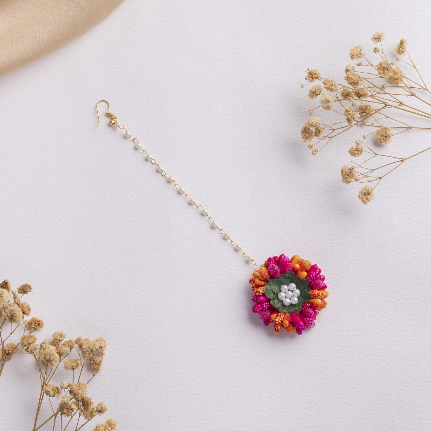Saba floral jewellery set tikka