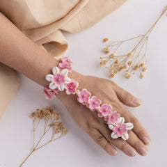 Bahar floral jewellery set hathphool