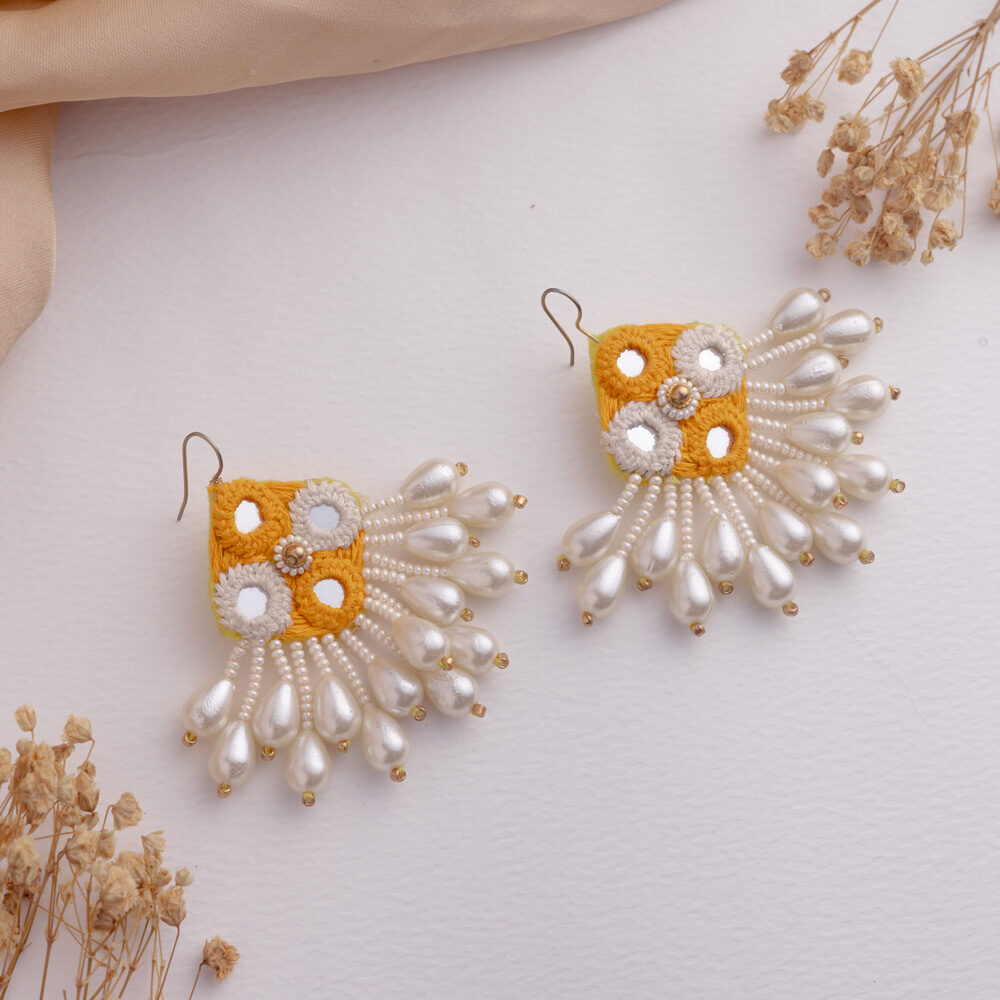 Aaeena I floral jewellery set earrings