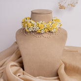 Safed floral jewellery set necklace