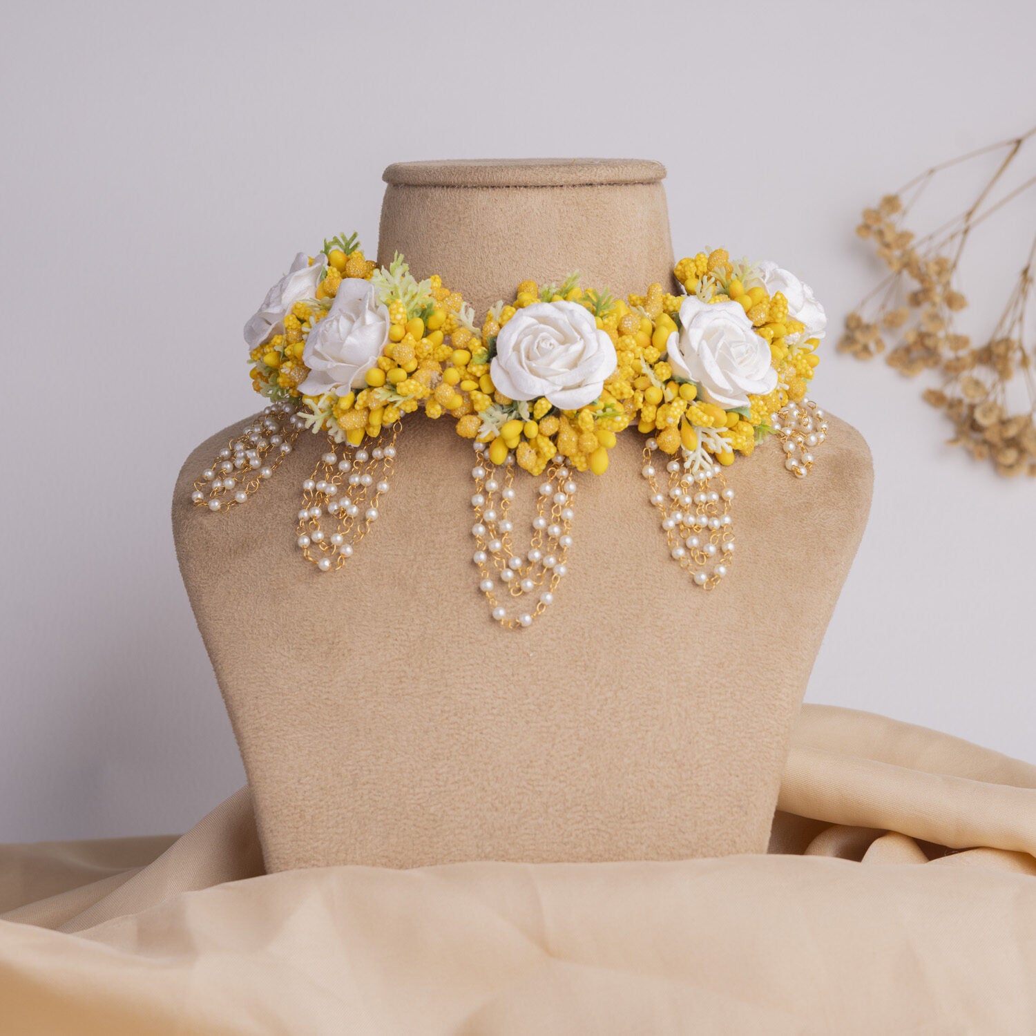 Zaid floral jewellery set necklace