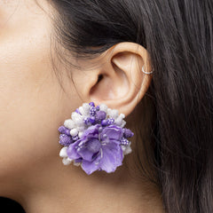Gulaab bagh floral jewellery set earrings