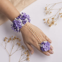 Gulaab bagh floral jewellery set hathphool