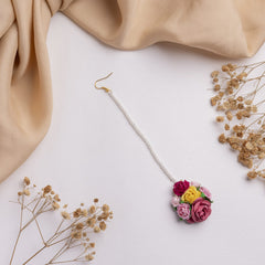 Nazakat floral jewellery set tikka