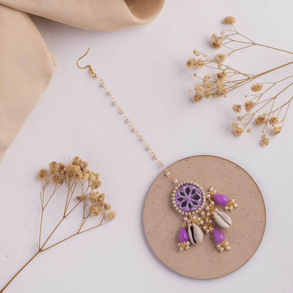 Aaeena III floral jewellery set tikka