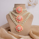Gulshaah floral jewellery set necklace