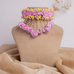 Gulaabo floral jewellery set necklace