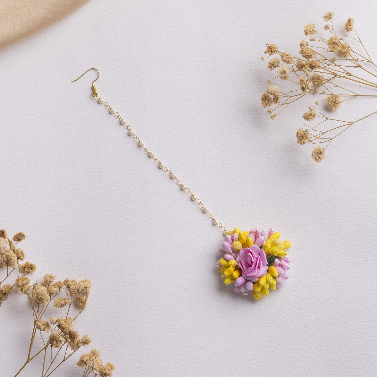 Gulaabo floral jewellery set tikka