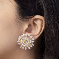 Nargis floral jewellery set earrings