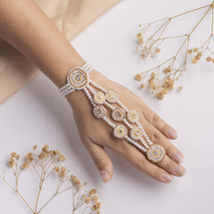 Nargis floral jewellery set hathphool