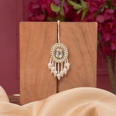 Noor floral jewellery set tikka
