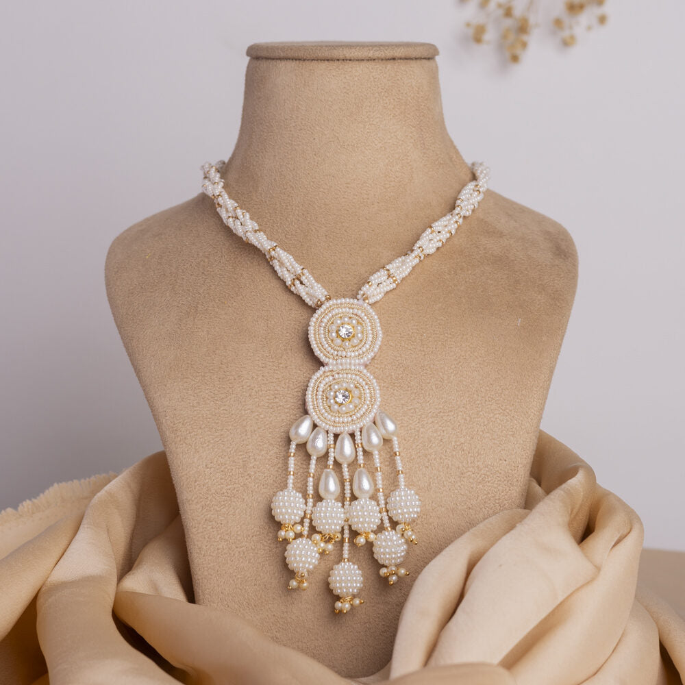 Mukta floral jewellery set necklace
