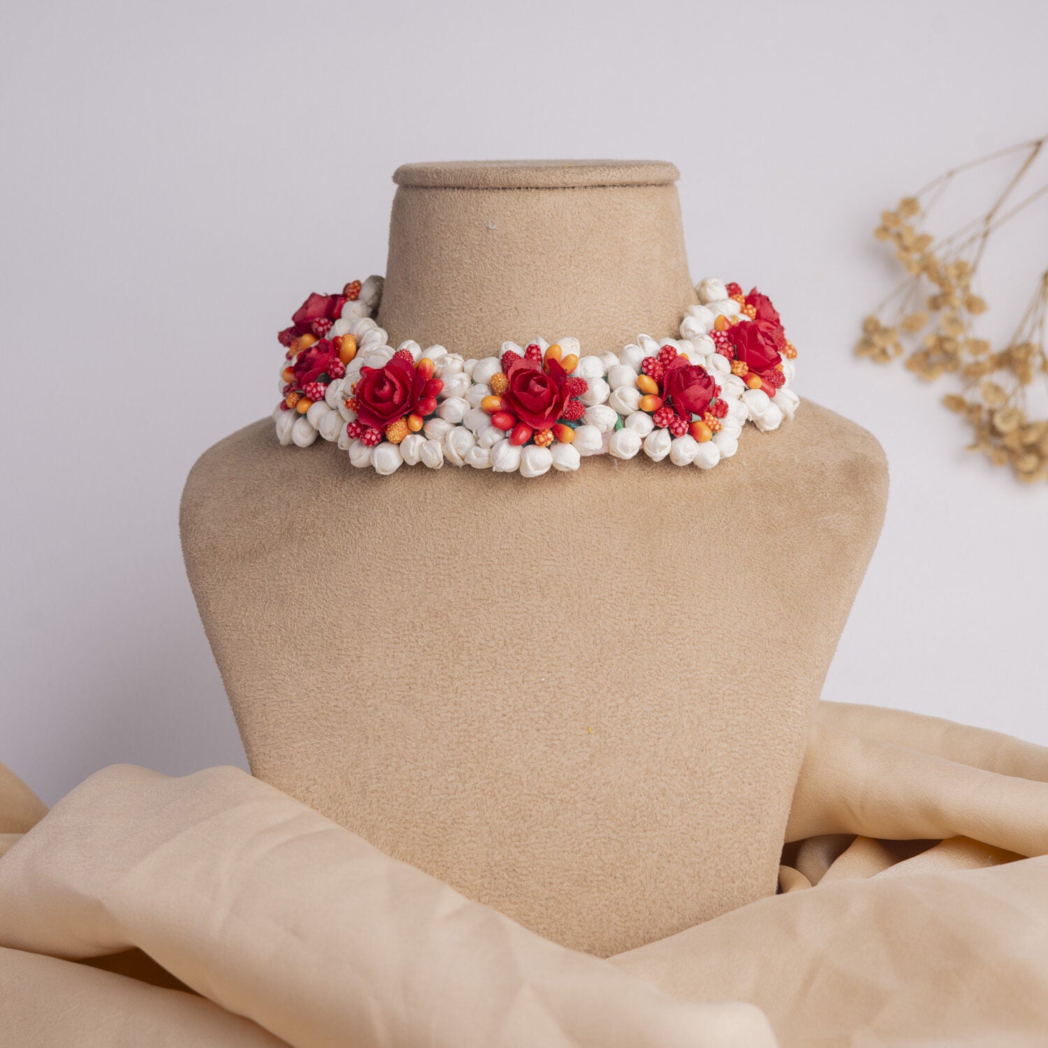 Malhar floral jewellery set necklace