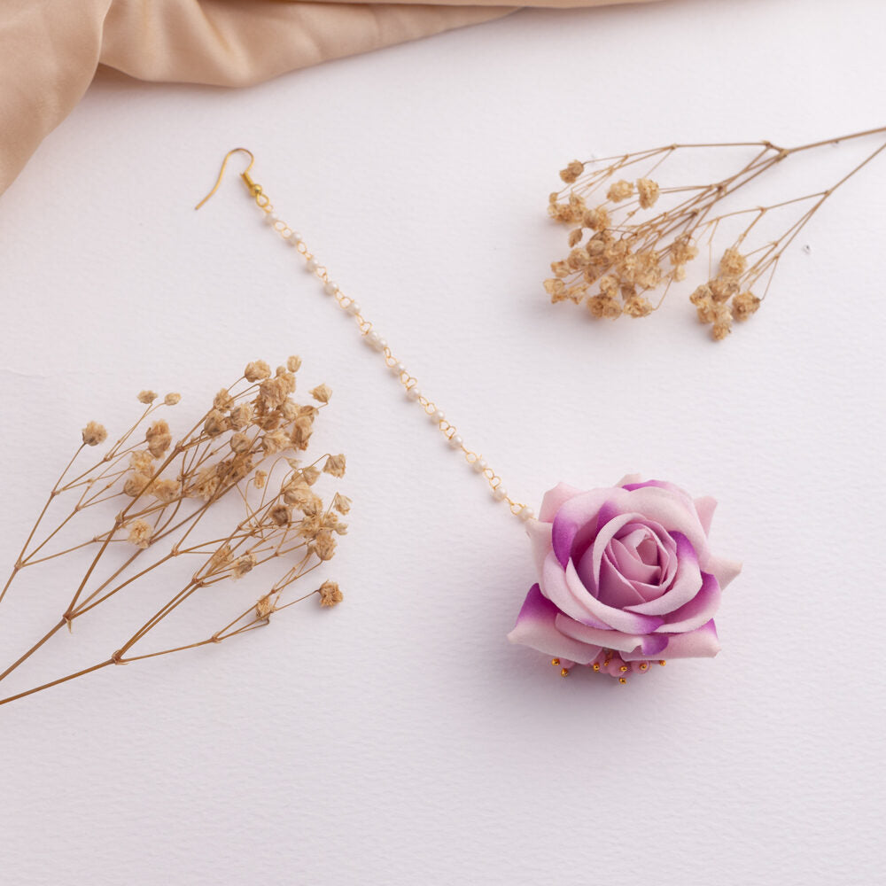 Gulmarg floral jewellery set tikka