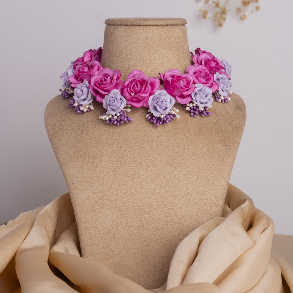 Gulaab floral jewellery set necklace