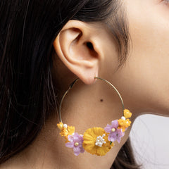 Mirage floral jewellery set earrings