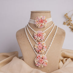 Zena floral jewellery set necklace