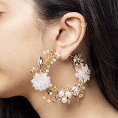 Lihaaz floral jewellery set earrings