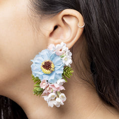 Deep Sea floral jewellery set earrings