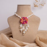 Azal floral jewellery set necklace