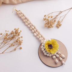 Tabassum floral jewellery set tikka