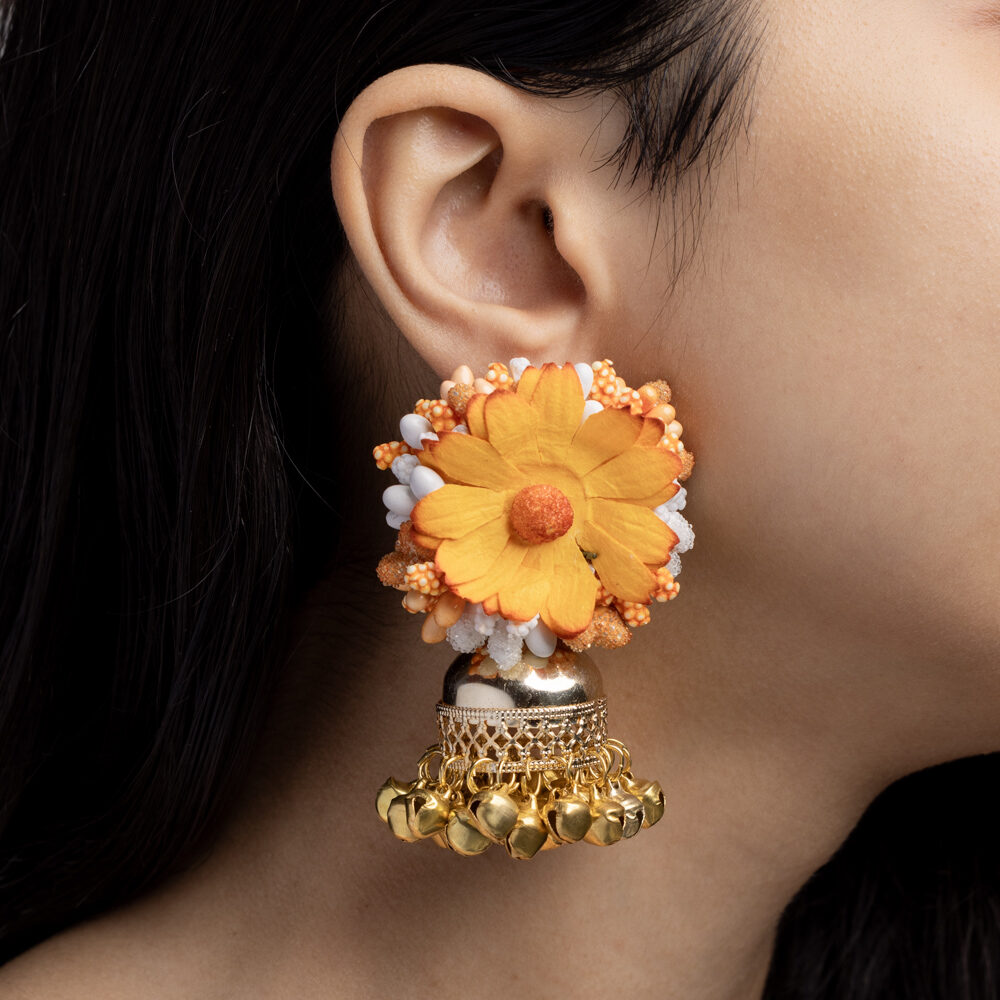 Noor floral jewellery set earrings