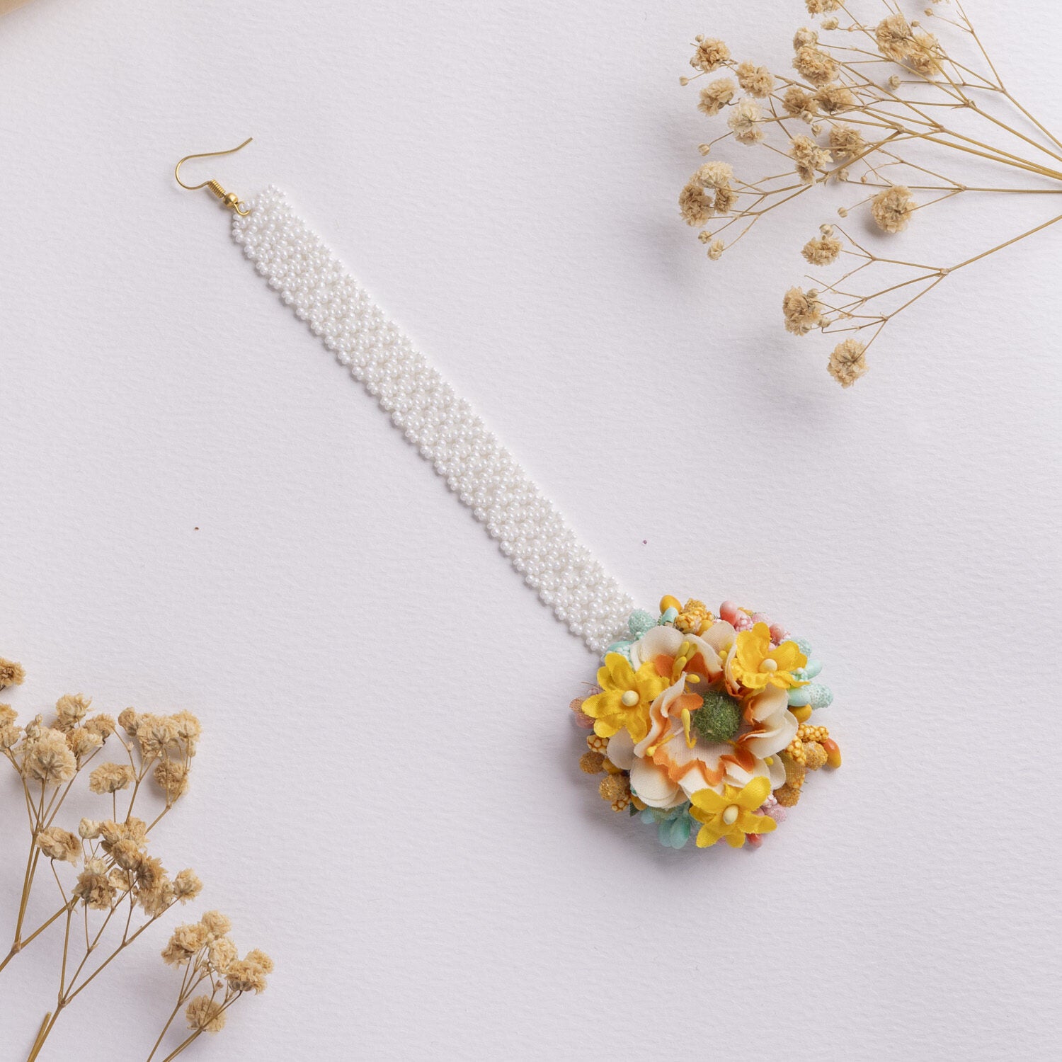 Zuri floral jewellery set tikka