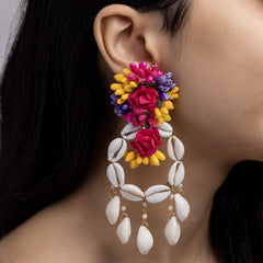 Fitoor floral jewellery set earrings