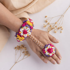 Fitoor floral jewellery set hathphool
