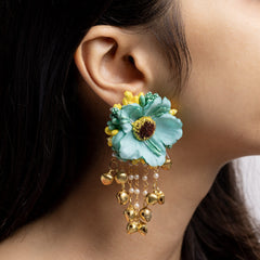 Khwab floral jewellery set earrings