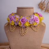 Amal floral jewellery set necklace