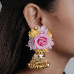 Amal floral jewellery set earrings