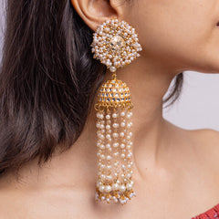 Vasudha floral jewellery set earrings