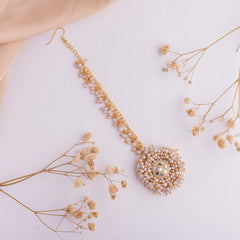 Vasudha floral jewellery set tikka