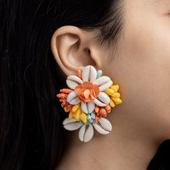 Shiddat floral jewellery set earrings