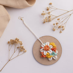 Shiddat floral jewellery set tikka