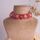 Amira floral jewellery set necklace