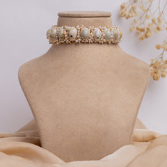 Azeez floral jewellery set necklace