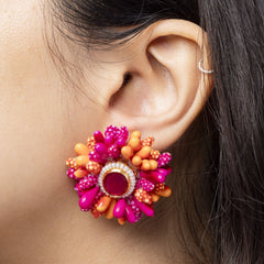 Liba floral jewellery set earrings
