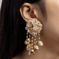 Riwayat floral jewellery set earrings