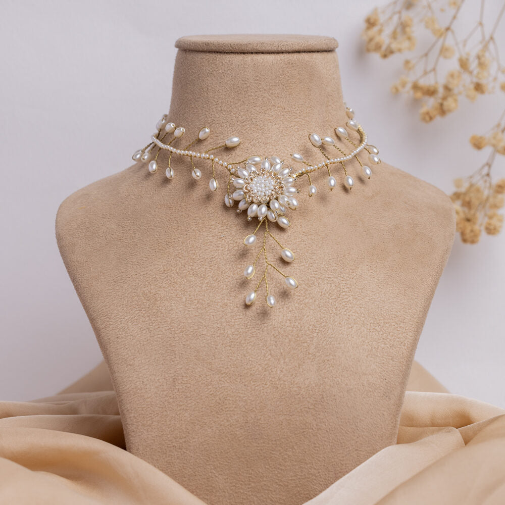 Falak floral jewellery set necklace