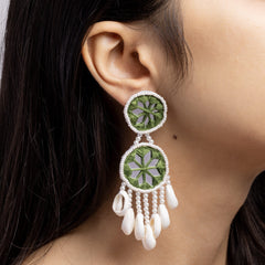 Aaeena floral jewellery set earrings