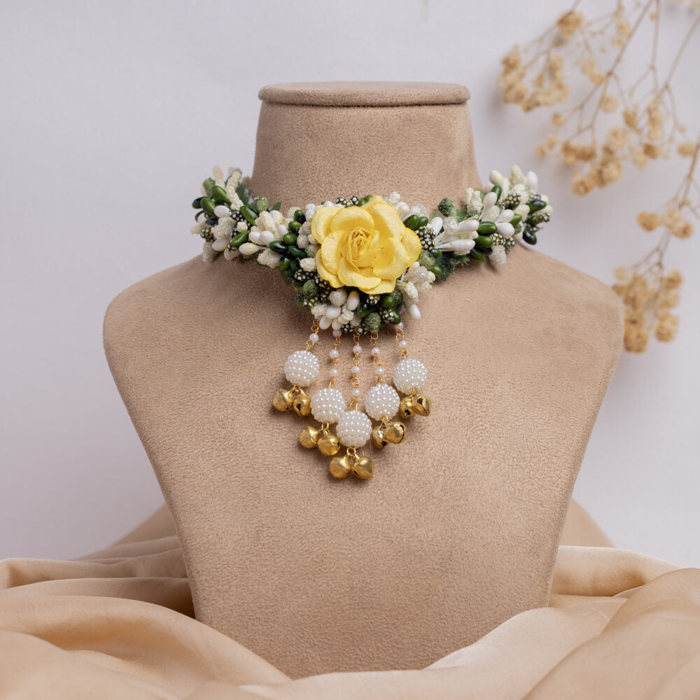 Gul floral jewellery set necklace
