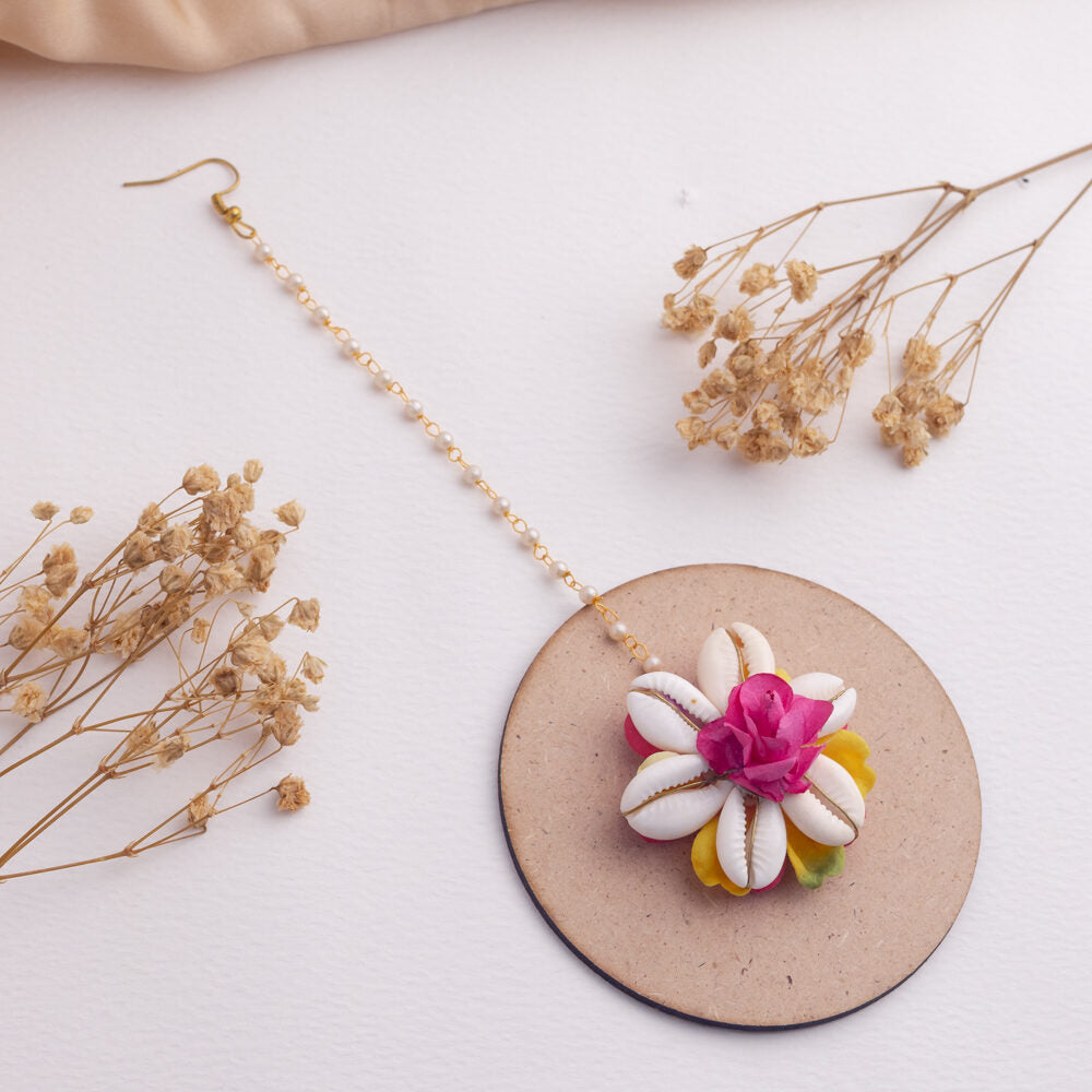 Eshal floral jewellery set tikka
