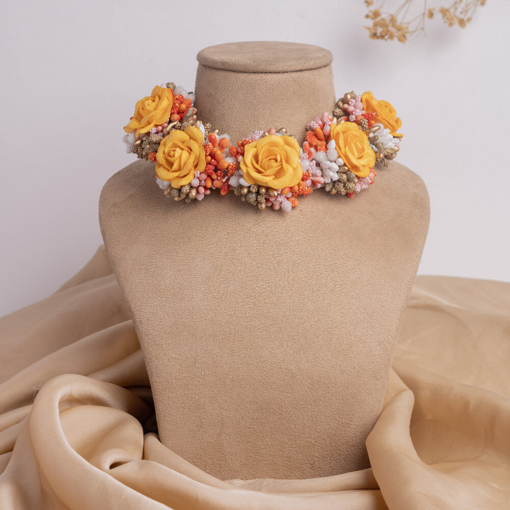 Firdous floral jewellery set necklace