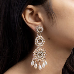 Paakiza floral jewellery set earrings